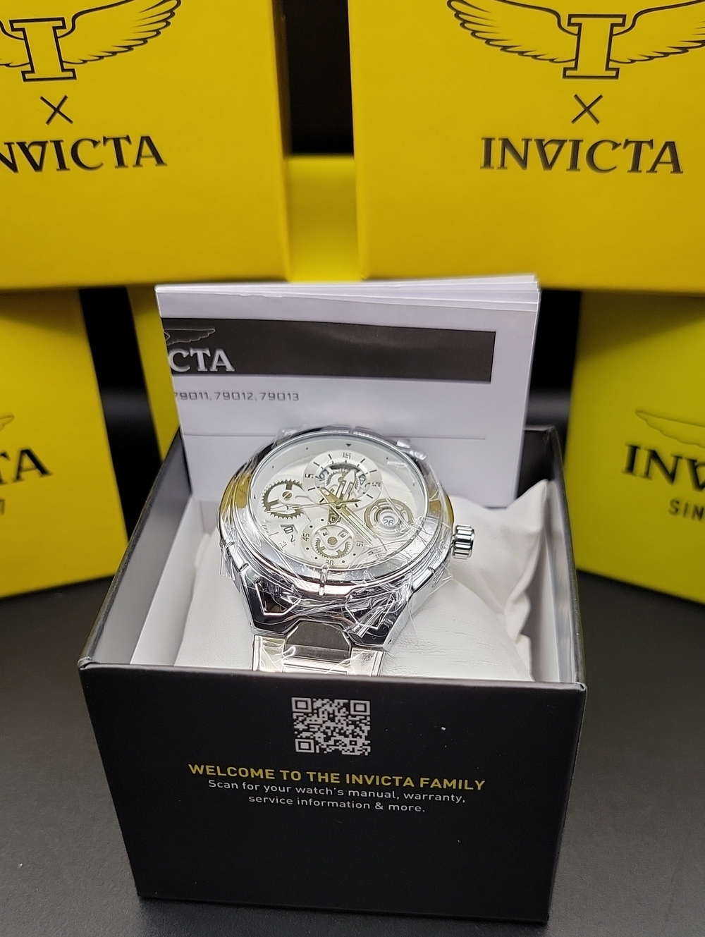 NEW 🏁 Invicta S1 Rally Men's 44mm Polished Silver Stainless Steel Watch 79011 - Picture 11 of 12